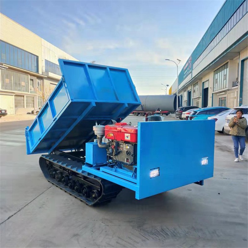 履带运输车果园农用山地一吨爬坡工程全地形座驾式小型履带自卸车图3