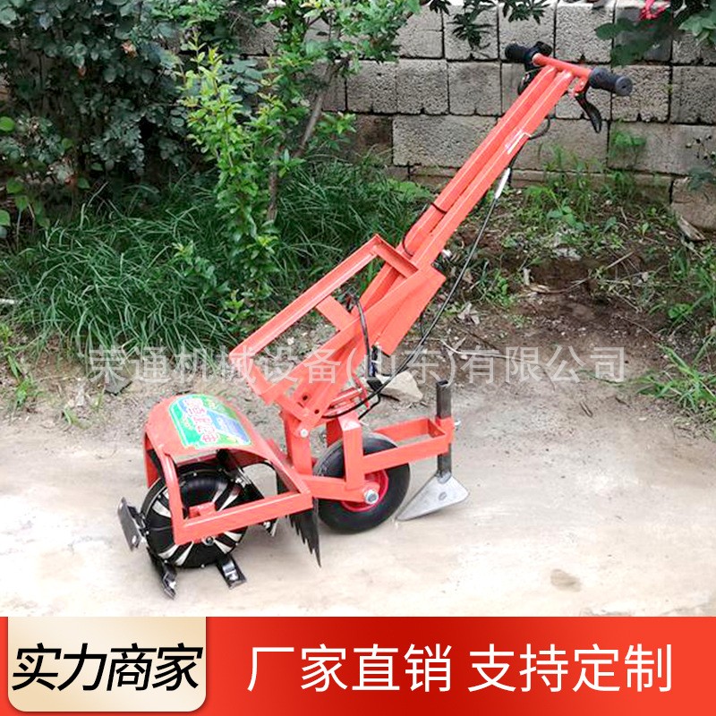 农田自走式手持开沟自动微耕机松土铲带宽度可调多功能电动松土机图3