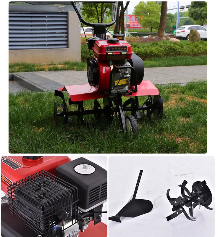 藤原耕地机四冲程汽油松土机翻地机大功率大棚锄草机翻土机微耕机图3