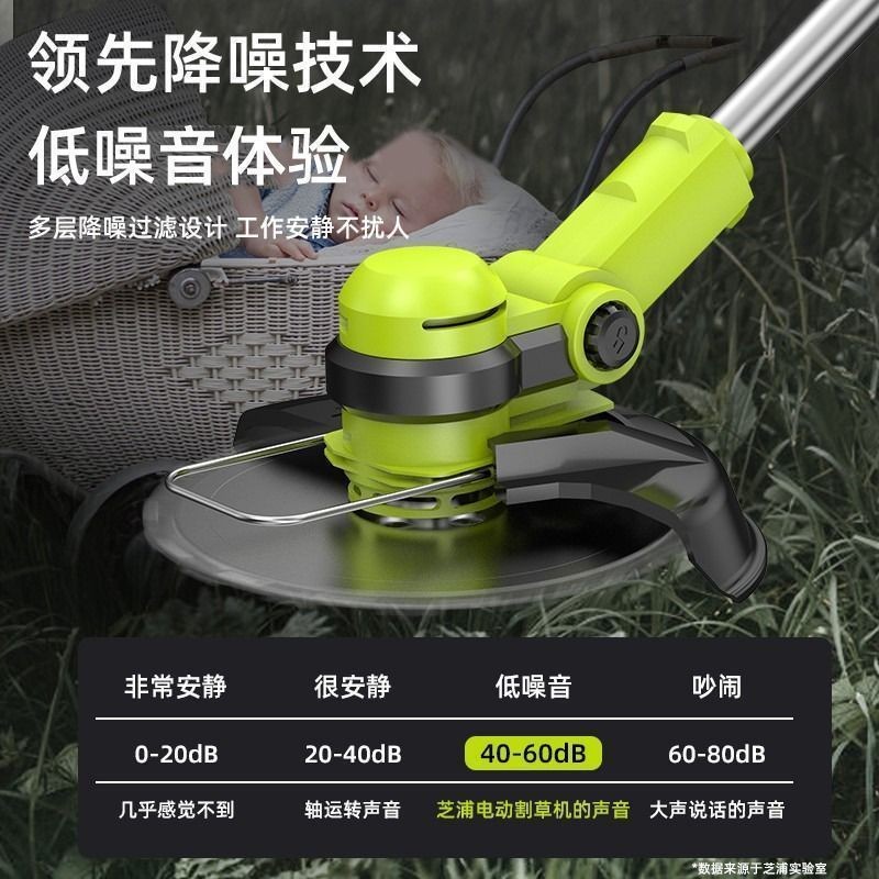 电动割草机充电式锂电除草机小型家用多功能开荒打草机锄除草神器图4