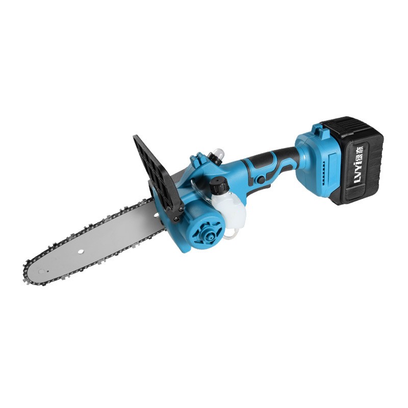 绿亦6寸8寸无刷电锯充电式户外锂电锯家用手持园林伐木单手修枝锯图5