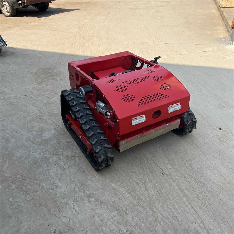 翰盾无线遥控履带式割草机小型汽油草坪碎草机大马力果园林除草机图5