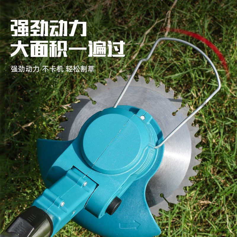 家用锂电电动割草机充电多功能割草机小型手持树枝草坪修剪打草机图2