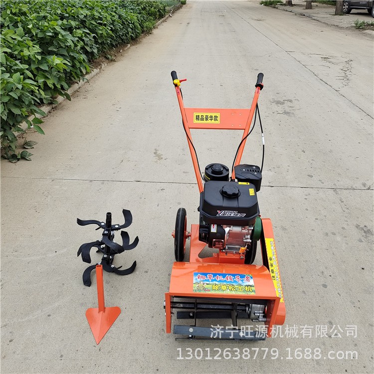 多功能汽油除草机 手推式锄草机 两驱松土开沟机图4