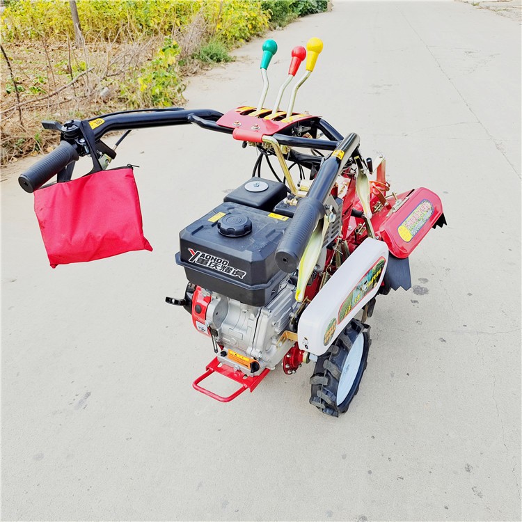 农用柴油电启动田园管理机 大葱开沟培土机 多功能果园大棚开沟机图4