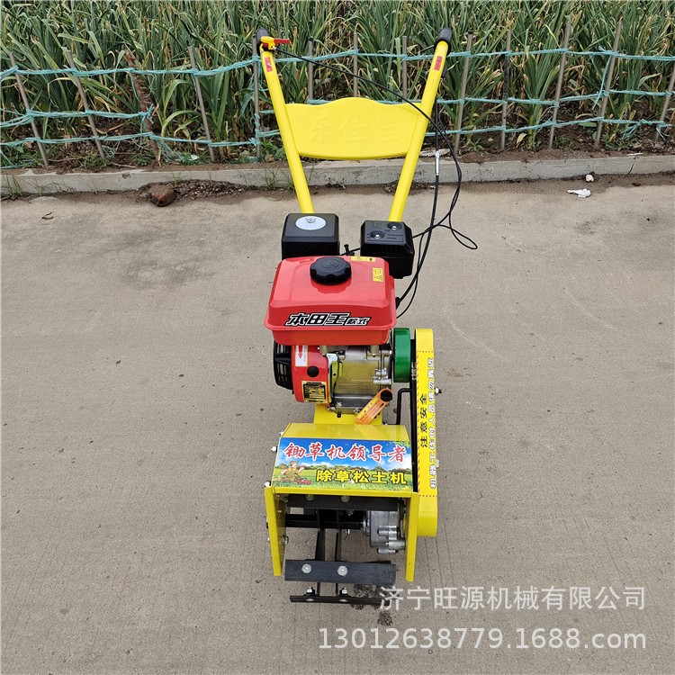 多功能汽油除草机 四冲程开沟松土机 手推式犁地翻土开沟机