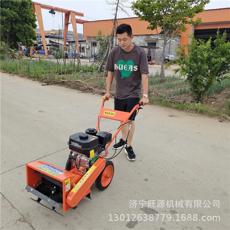 多功能汽油除草机 四冲程开沟松土机 手推式犁地翻土开沟机图4