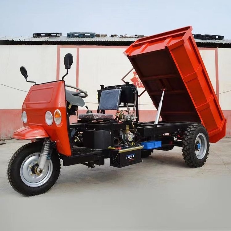 圣成机械 25马力工程液压自卸翻斗车 五星农用柴油三轮车图5