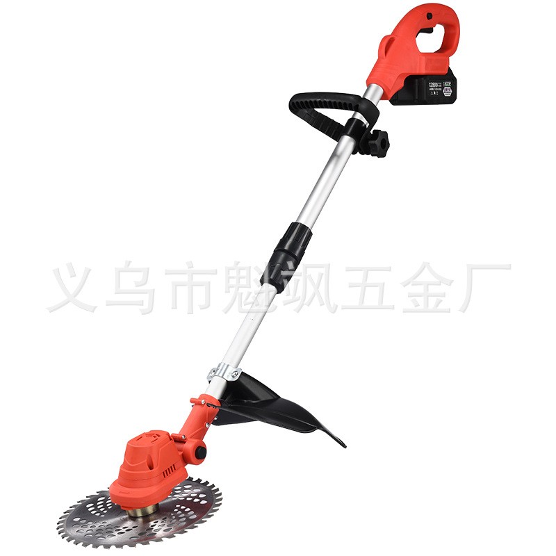 无刷手持电动割草机电动割灌机家用锂电除草机充电式多功 能打草机图3