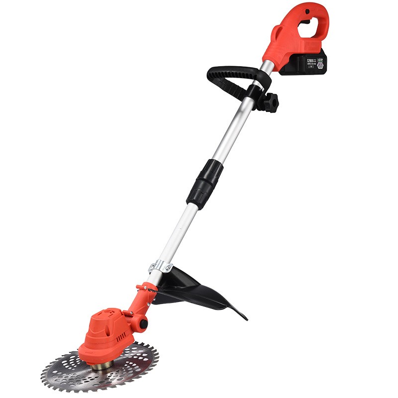 无刷手持电动割草机电动割灌机家用锂电除草机充电式多功 能打草机图5