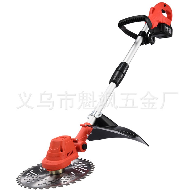 无刷手持电动割草机电动割灌机家用锂电除草机充电式多功 能打草机图4