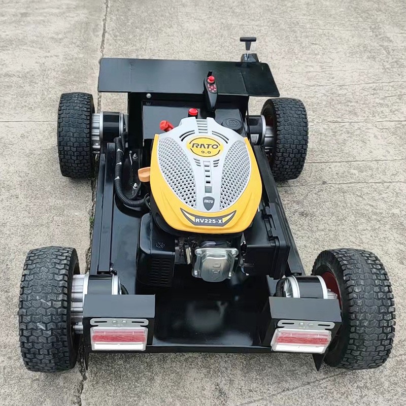 草原开荒爬坡遥控智能割草机 园林草坪修剪机 小型遥控轮式割草车图4