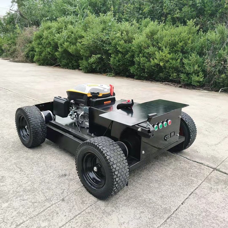 园林绿化草地修剪除草机 多功能遥控智能轮式割草车 开荒割草车图4