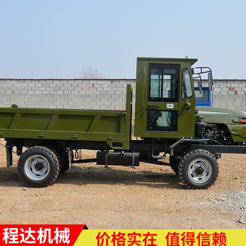 程达 崎岖道路爬坡王四驱农用车 拉毛竹六轮四缸拖拉机图2