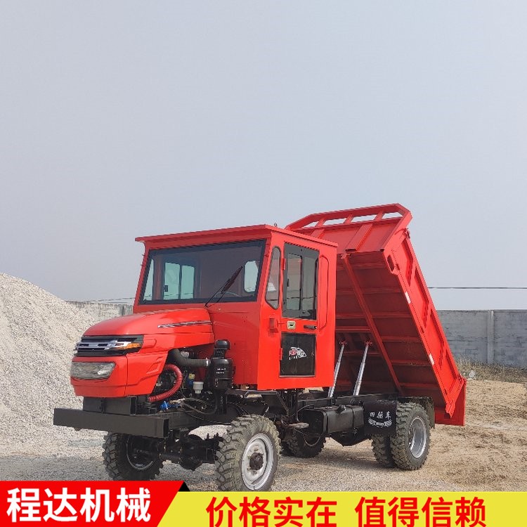 程达 崎岖道路爬坡王四驱农用车 拉毛竹六轮四缸拖拉机图3