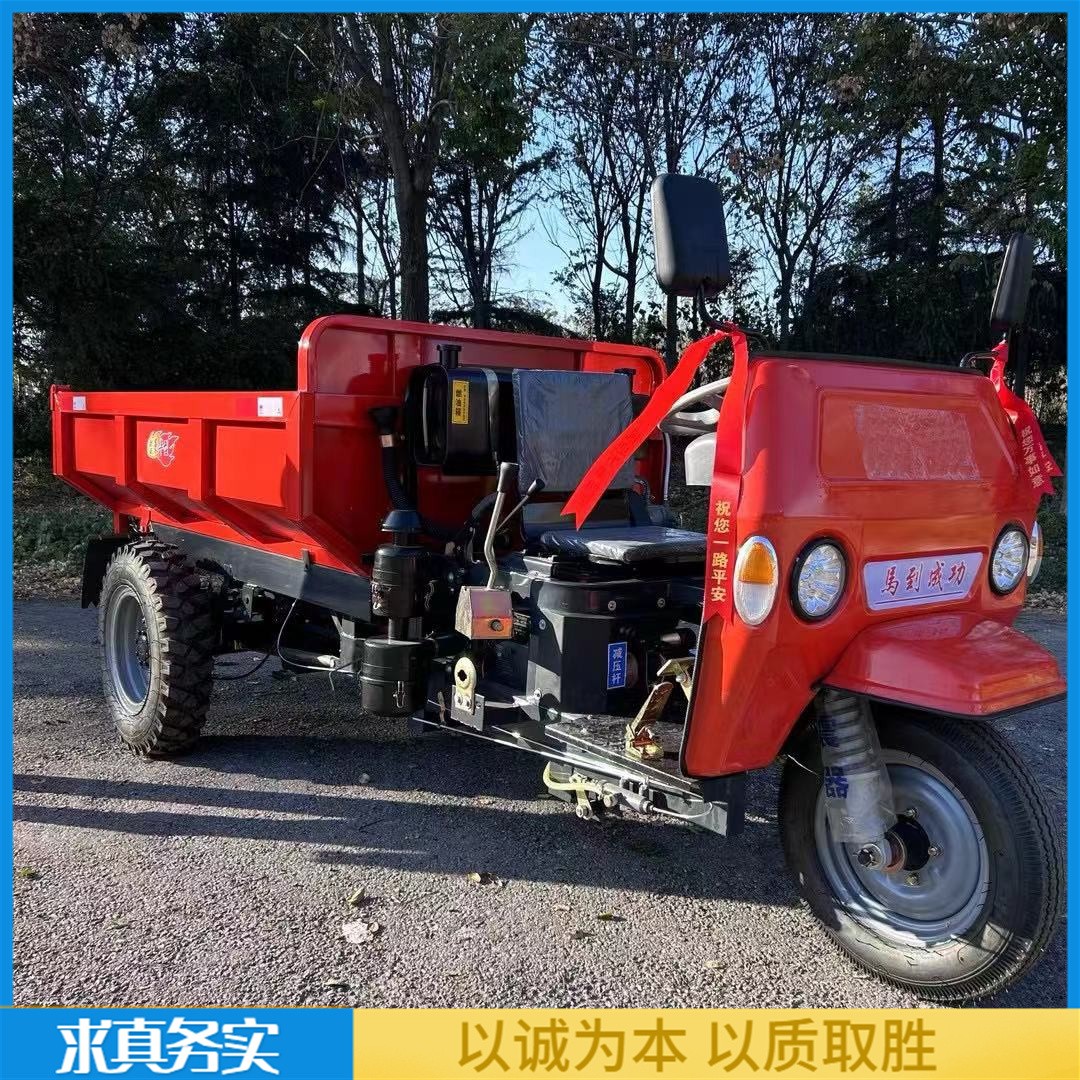 农用柴油三轮车 8速加重后桥工程三马车 质保一年 程达机械图2