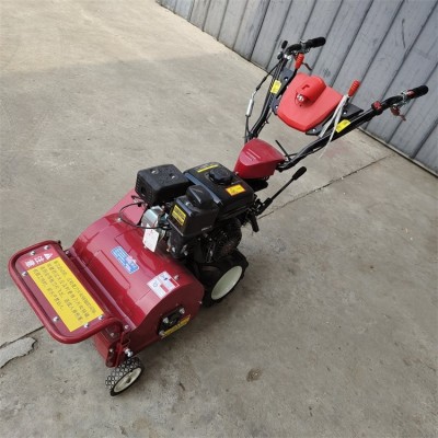 农用果园自走式碎草机 手推园林柴油锄草机 小型秸秆割草还田机