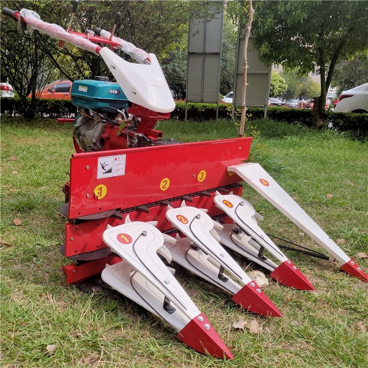 辣椒大豆割倒机 大马力手推式割晒机 诚誉玉米秸秆小麦收割机图2