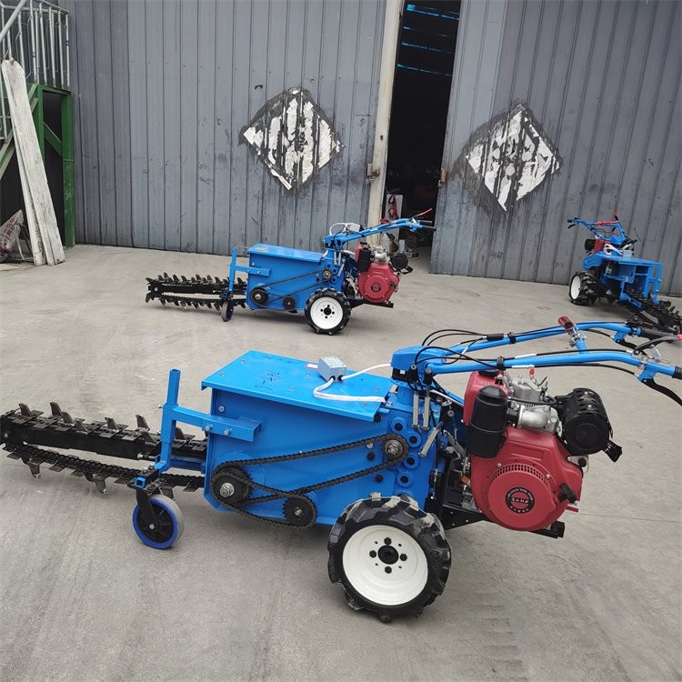 自来水管道链条式开沟机 诚誉 液压开槽机 种植山药挖槽机图2