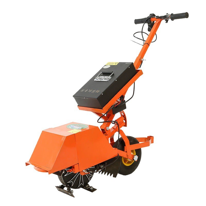 新型电动除草机小型多功能家用割草机农用微耕机果园除草开沟机图5
