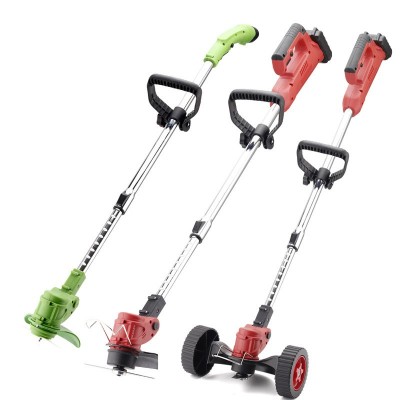 手推式电动割草机轮充电式家用小型多功能草坪锂电池除草机剪草机
