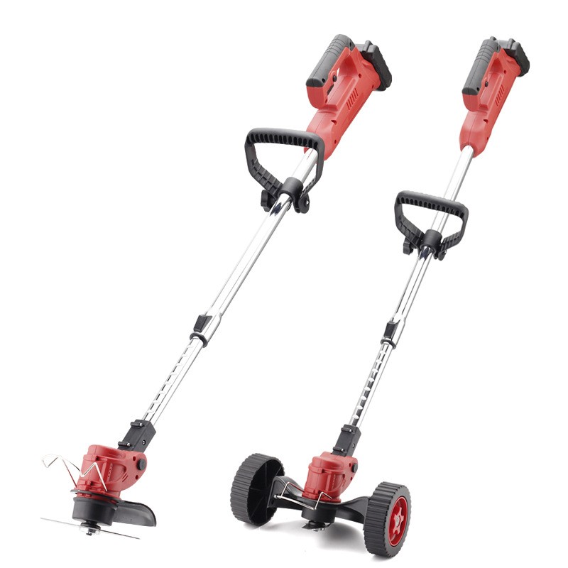 手推式电动割草机轮充电式家用小型多功能草坪锂电池除草机剪草机图2