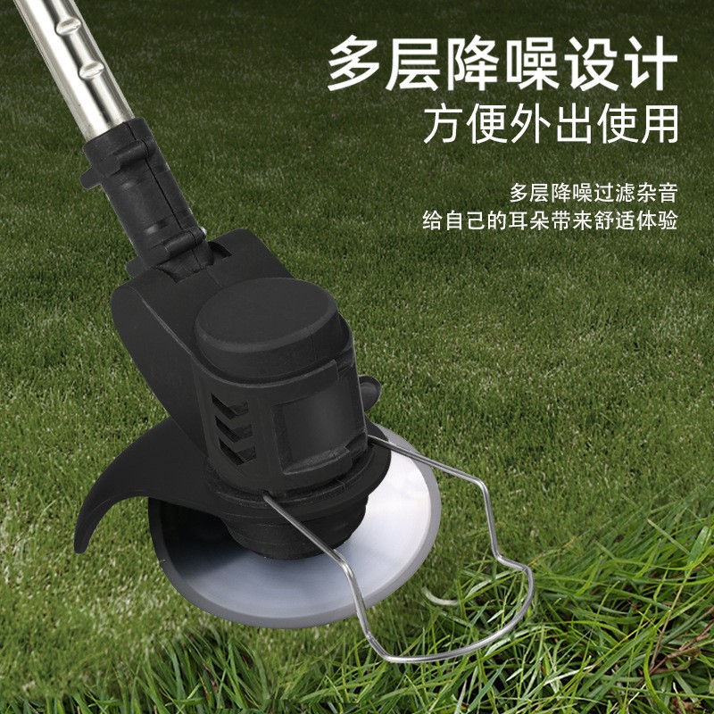 家用小型手持锂电打草机电动割草机锂电除草机多功能充电锄草神器图4