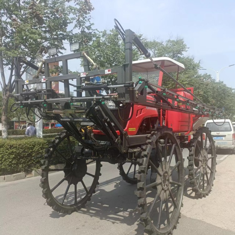 水田专用打药机 供应大型四轮打药车 液压喷杆打药 森盈农业装备图3