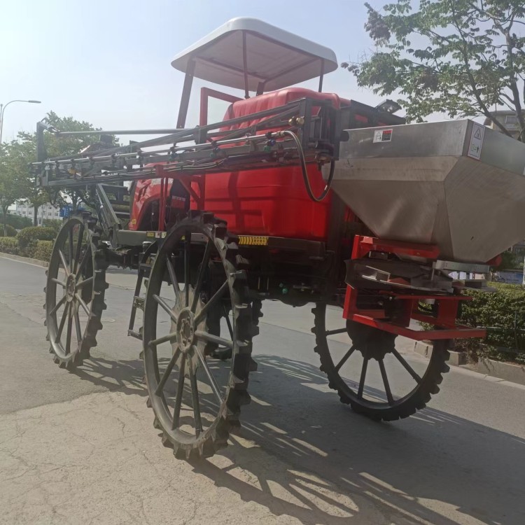 水田专用打药机 供应大型四轮打药车 液压喷杆打药 森盈农业装备图2