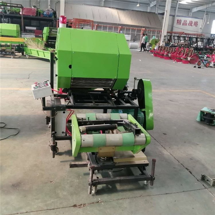 秸秆青储打捆包膜机厂家 牛羊养殖青贮饲料打捆机干湿两用图3