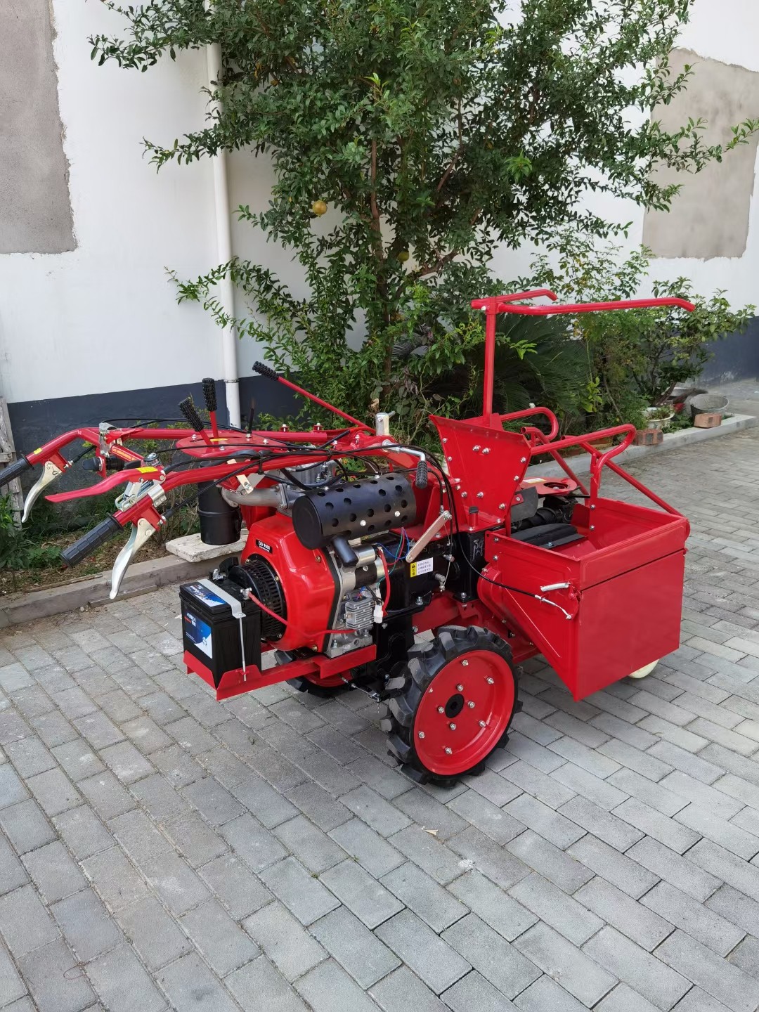 东诚小型苞谷收获机 单行玉米收割机 手扶式收棒子机器图5