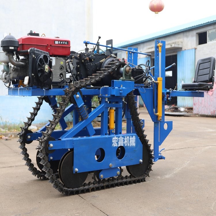 履带式液压大姜 大葱深度可调 多功能自走式收获机图3