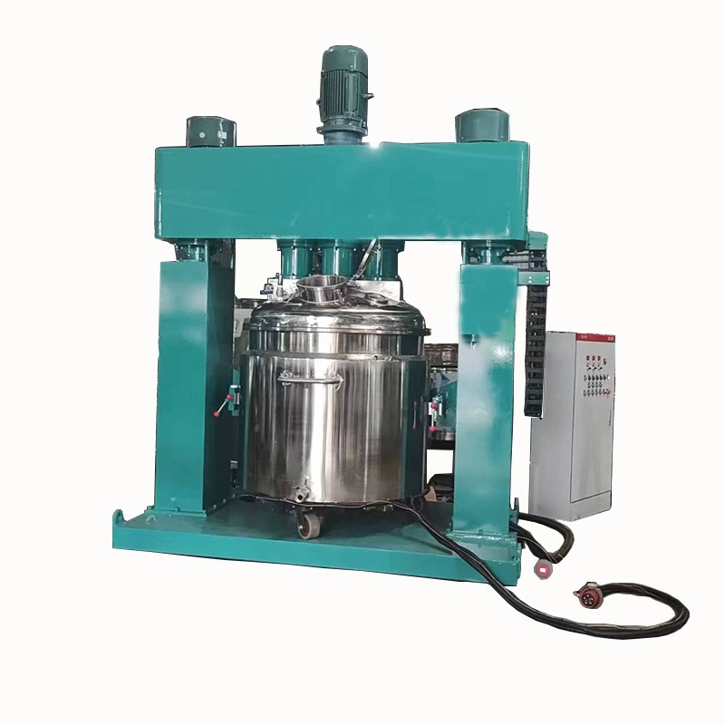 厂家供应三轴高速分散机立式液压变频分散机真空加热反应釜带刮壁图5