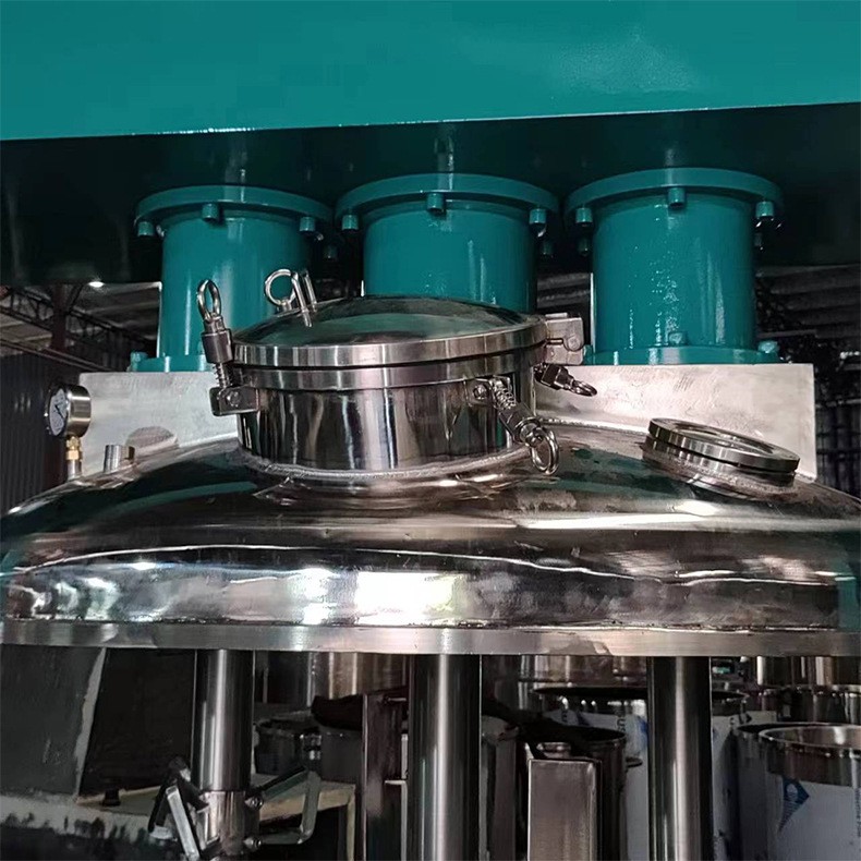 厂家供应三轴高速分散机立式液压变频分散机真空加热反应釜带刮壁图4