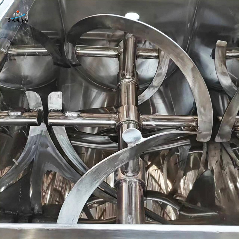 食品级不锈钢卧式搅拌机 双螺带食品粉末混合机大容量和面机批发图3