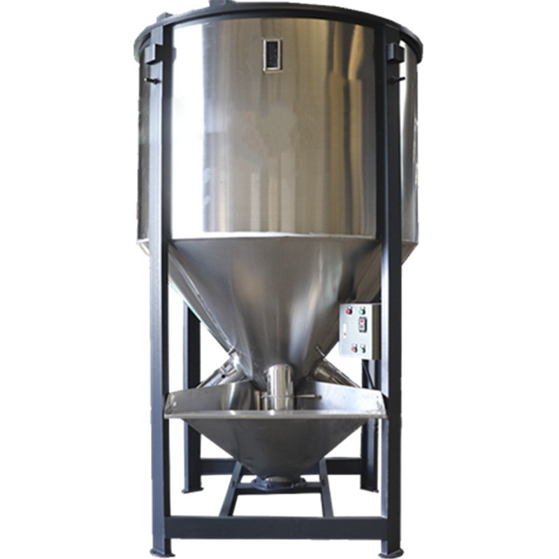 大型塑胶原料片料搅拌机新旧料色母混合机电加热烘干机粒子均化仓图5