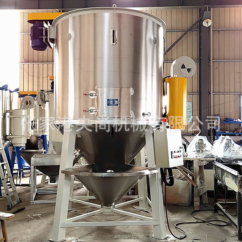 塑料烘干机 大型立式拌料机塑料烘干机 再生料颗粒混合拌料机厂家图2