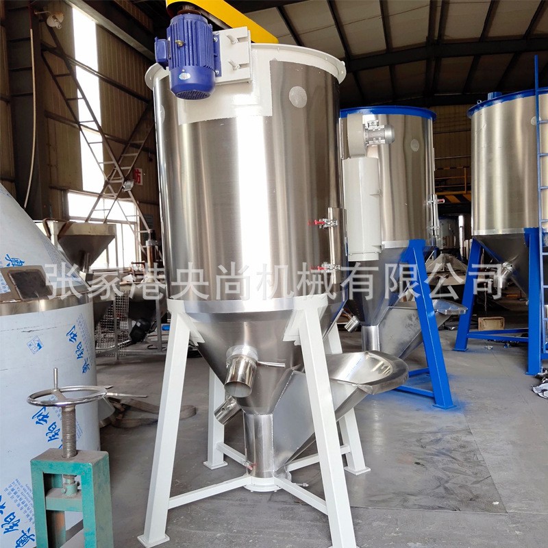 塑料烘干机 大型立式拌料机塑料烘干机 再生料颗粒混合拌料机厂家图3
