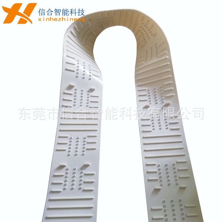 聚氨酯PU绿色黄色白色黑色加挡块同步带 镶假齿等特殊加工同步带图4