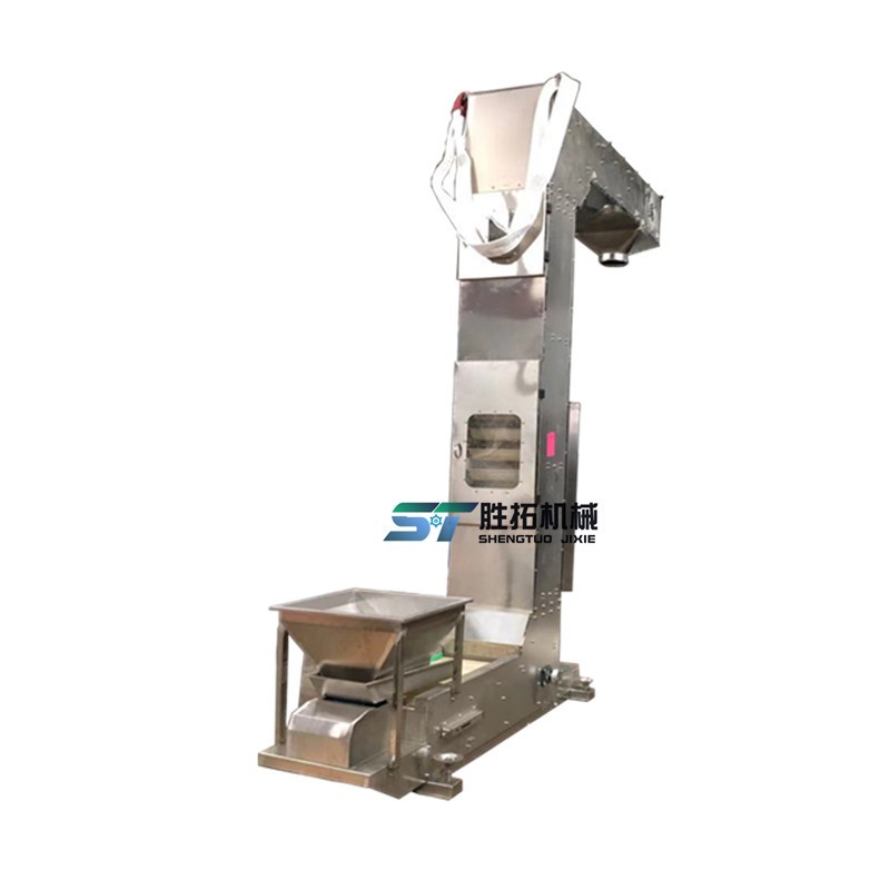 杂粮提升机大米斗式提升机虾皮z型上料机膨化食品多点出料提升机图5