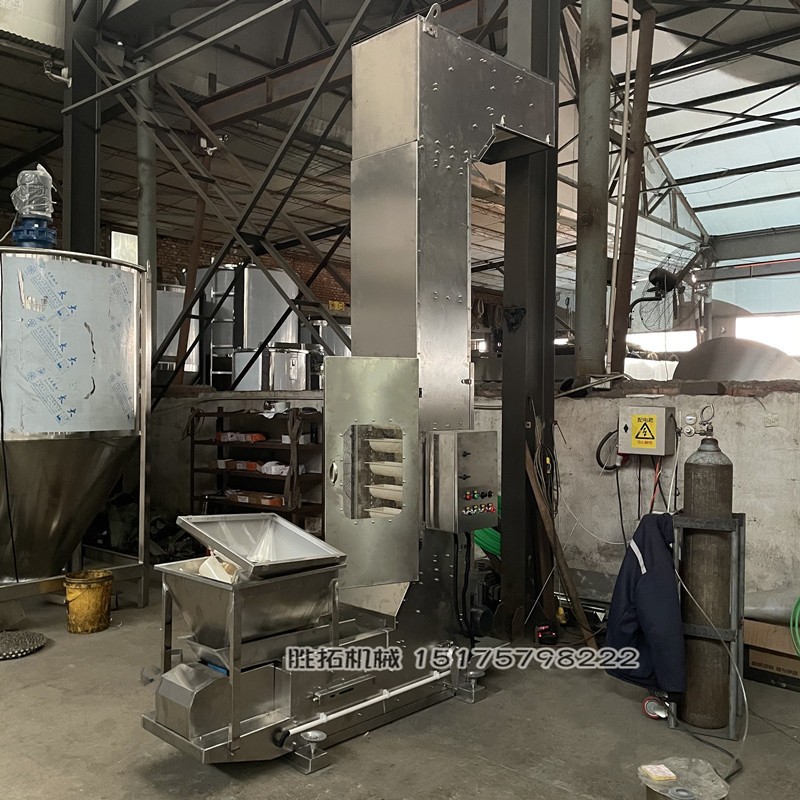 杂粮提升机大米斗式提升机虾皮z型上料机膨化食品多点出料提升机图4