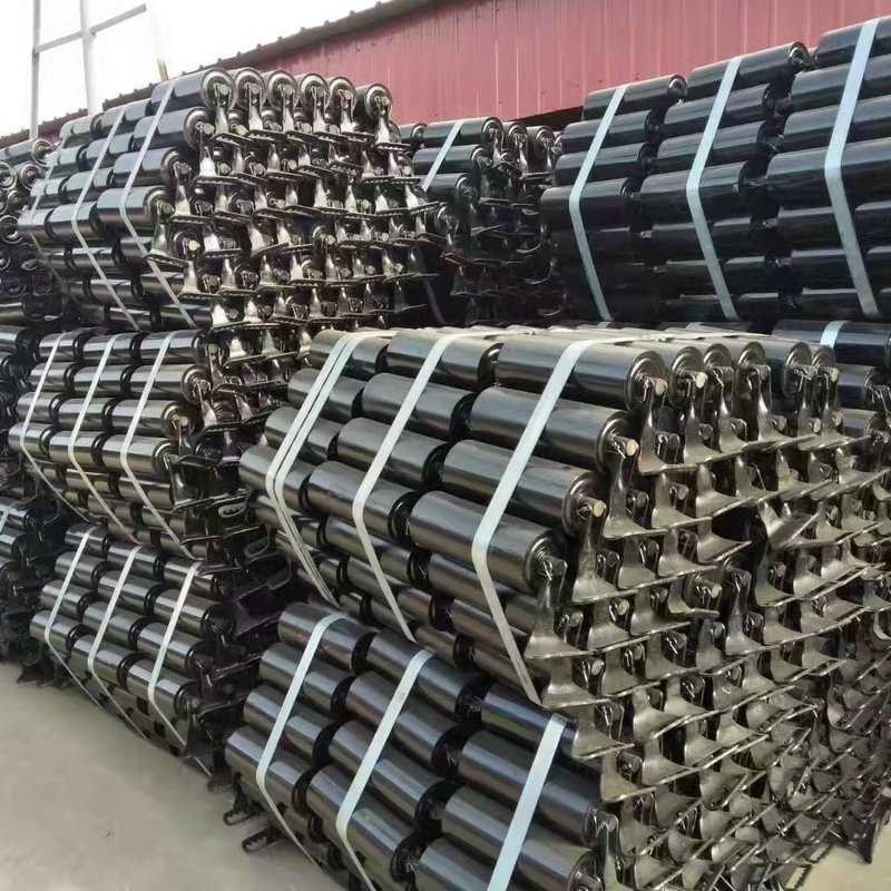 厂家货源三联托辊煤矿井下用矿用挂钩三联辊组偏心托辊煤安认证图2