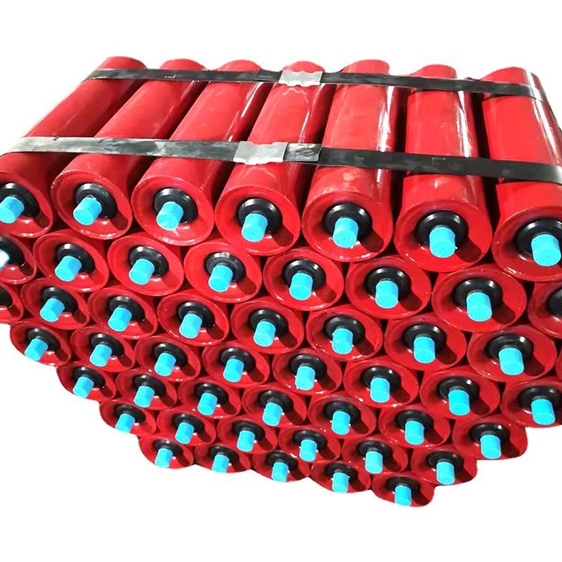 烤漆槽型托辊组输送机缓冲托辊平行下托辊支架输送带托辊批发图5