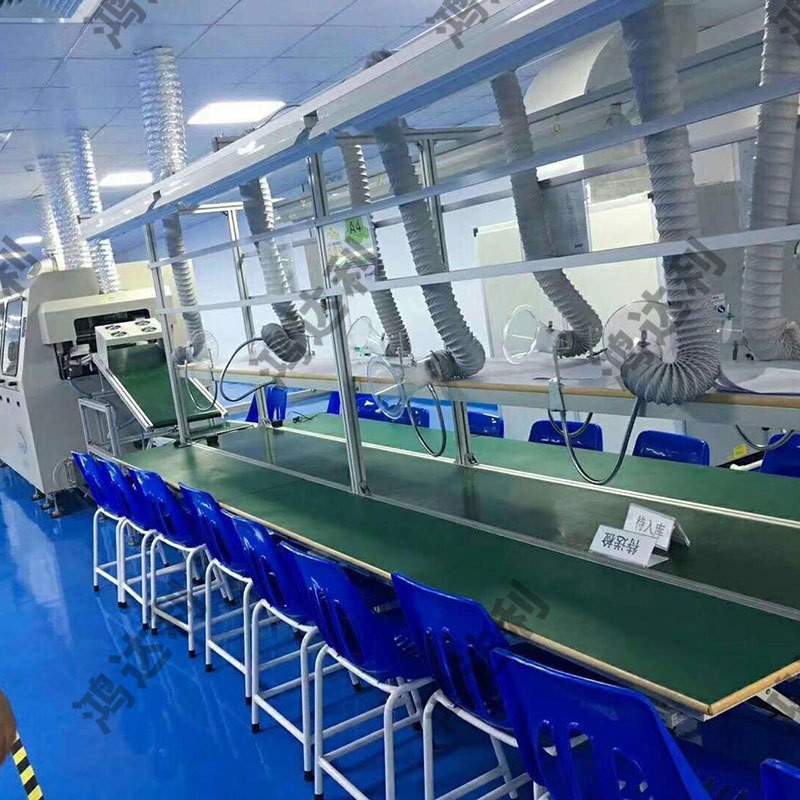 定制铝型材流水线 小型输送机快递物流皮带爬坡转弯输送带生产线图2