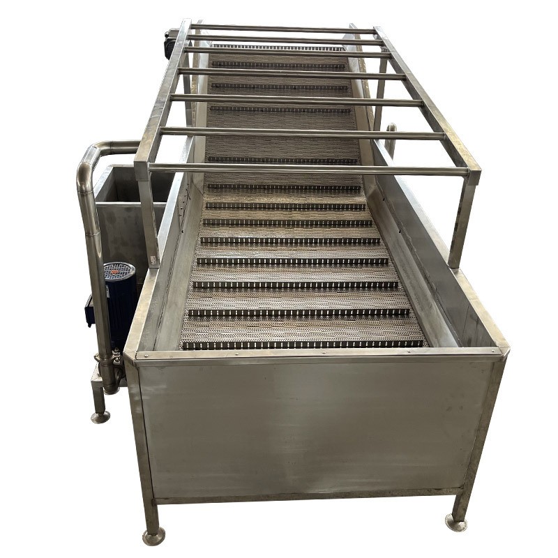 不锈钢链板清洗机高压喷淋冲孔板链传送机水箱一体网链清洗机厂家图4