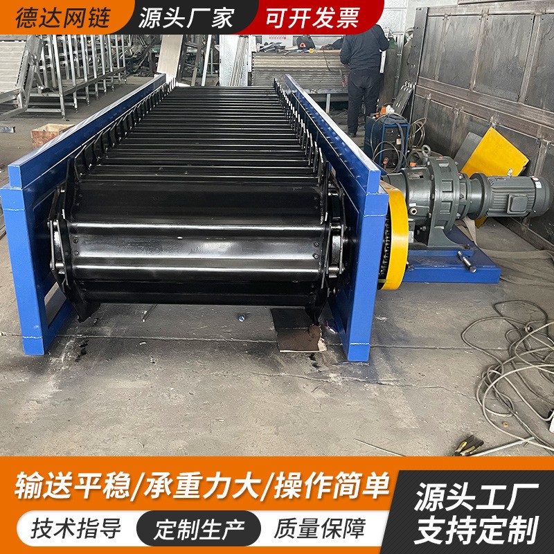 链板输送机重载重型鳞板输送机矿石链板流水线破碎机板链输送设备图3