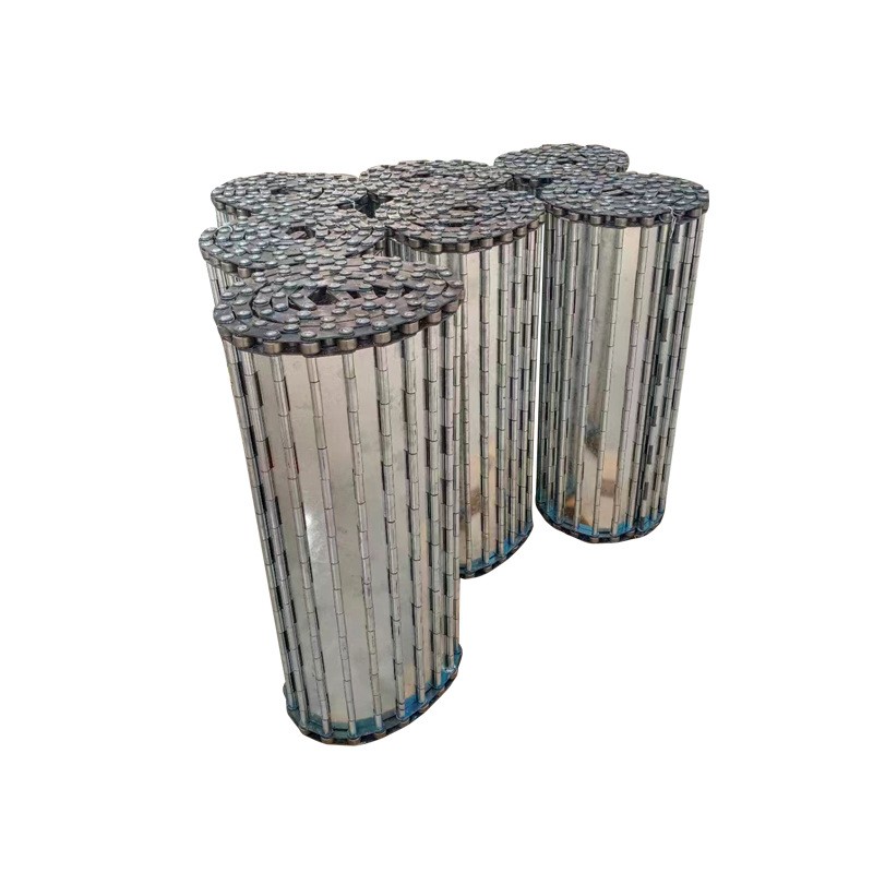 工厂批发304不锈钢冲孔链板大滚珠链条传动链板茶叶烘干输送链板图5