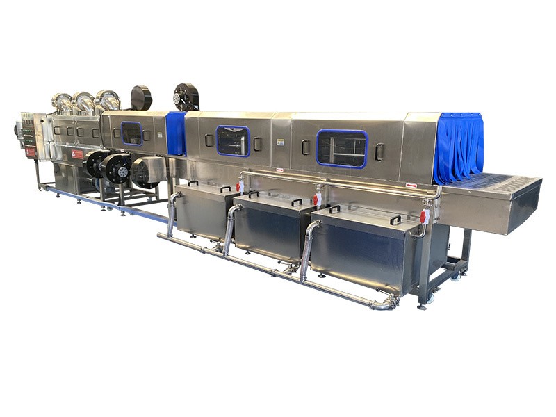 不锈钢自动洗筐机 周转筐清洗流水线 肉料筐清洗设备