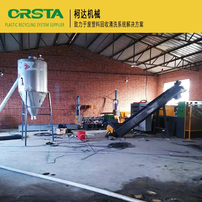 废旧塑料LDPE农膜破碎清洗回收设备 地膜除沙清洗处理生产线图5