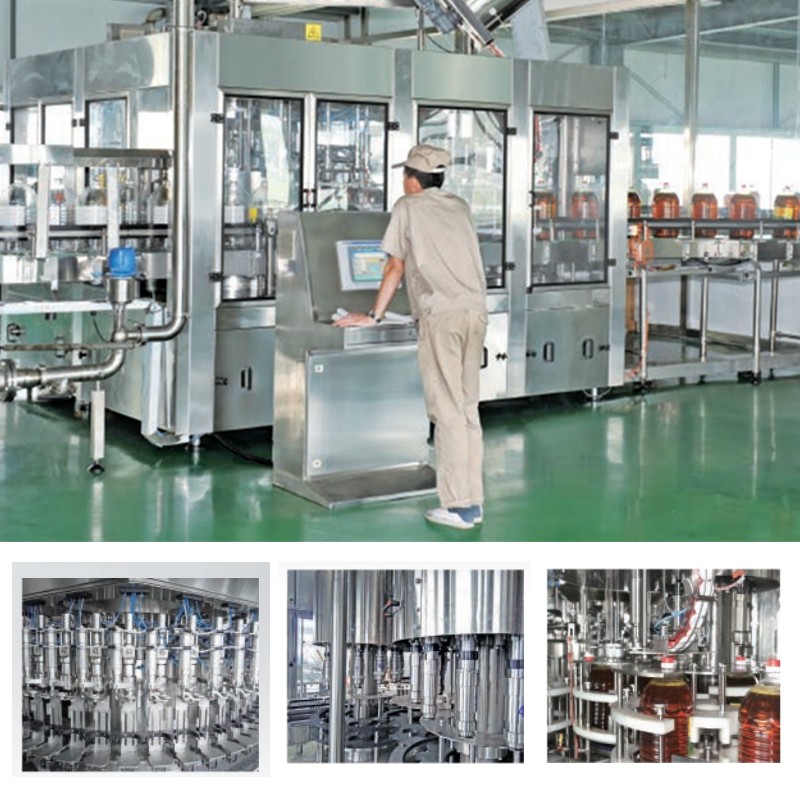 斌利食用油灌装机生产线 酱油醋三合一灌装设备厂家 可根据产量定制图2